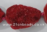 CAG5482 15.5 inches 30*40mm freeform agate gemstone beads