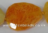 CAG5486 15.5 inches 30*35mm – 35*40mm faceted freeform agate beads