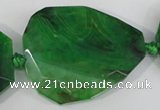 CAG5489 15.5 inches 30*35mm – 35*40mm faceted freeform agate beads