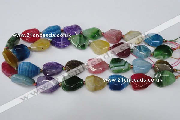 CAG5493 15.5 inches 18*22mm freeform agate gemstone beads