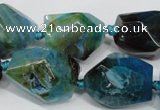 CAG5506 15.5 inches 15*20mm – 20*25mm faceted nuggets agate beads