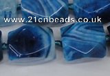 CAG5511 15.5 inches 16*17*22mm faceted nuggets agate beads