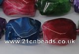 CAG5513 15.5 inches 16*17*22mm faceted nuggets agate beads