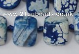 CAG5521 15.5 inches 17*20mm nuggets agate gemstone beads