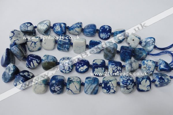 CAG5521 15.5 inches 17*20mm nuggets agate gemstone beads