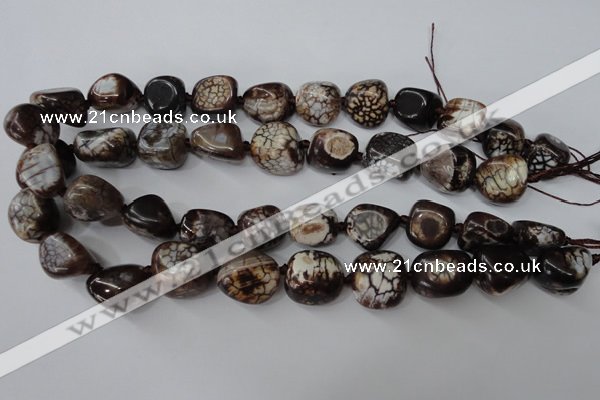 CAG5522 15.5 inches 15*17mm - 17*20mm nuggets agate gemstone beads