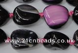 CAG5527 15.5 inches 14*18mm - 22*32mm nuggets agate gemstone beads