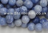 CAG553 16 inches 10mm round blue agate gemstone beads wholesale