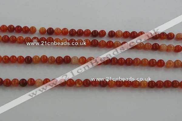 CAG5560 15.5 inches 4mm round natural fire agate beads wholesale