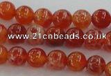 CAG5561 15.5 inches 6mm round natural fire agate beads wholesale