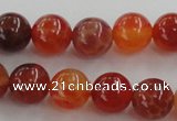 CAG5562 15.5 inches 8mm round natural fire agate beads wholesale