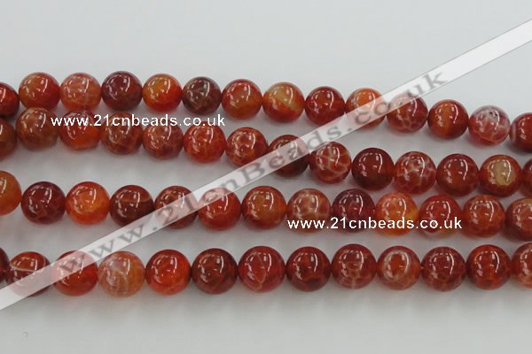 CAG5564 15.5 inches 12mm round natural fire agate beads wholesale