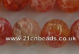 CAG5565 15.5 inches 14mm round natural fire agate beads wholesale