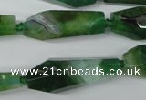 CAG5573 15 inches 15*25mm - 15*45mm faceted nuggets agate beads