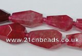 CAG5574 15 inches 13*18mm - 15*28mm faceted nuggets agate beads