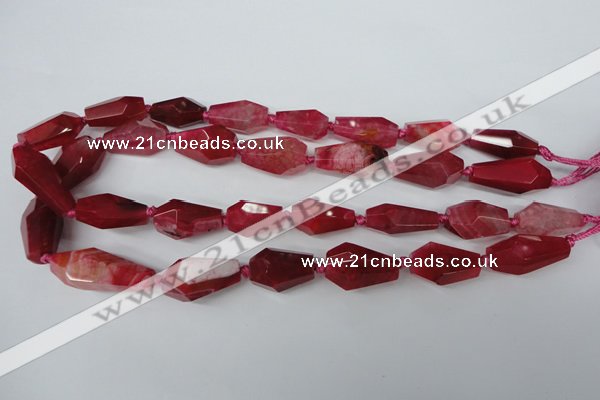 CAG5574 15 inches 13*18mm - 15*28mm faceted nuggets agate beads