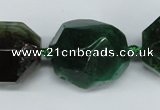 CAG5609 15 inches 22*25mm faceted nuggets agate gemstone beads