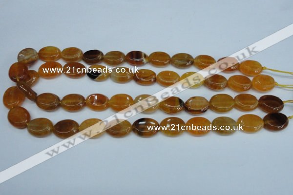 CAG5623 15 inches 13*16mm oval dragon veins agate beads wholesale