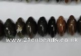 CAG5641 15 inches 7*14mm rondelle agate gemstone beads wholesale