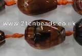 CAG5748 15 inches 18*25mm faceted teardrop fire crackle agate beads