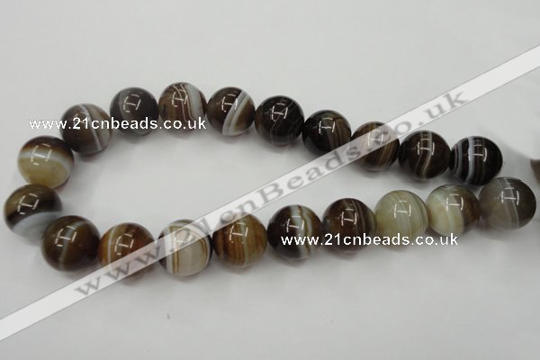 CAG5907 15 inches 20mm round Madagascar agate gemstone beads