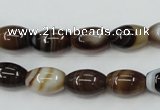 CAG5911 15 inches 8*12mm rice Madagascar agate gemstone beads