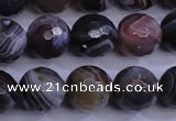 CAG5962 15.5 inches 10mm faceted round botswana agate beads wholesale