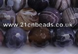 CAG5963 15.5 inches 12mm faceted round botswana agate beads wholesale