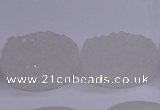 CAG5981 15.5 inches 18*25mm oval white agate gemstone beads