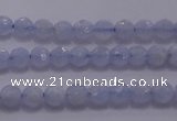 CAG5995 15.5 inches 4mm faceted round blue lace agate beads