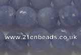 CAG5998 15.5 inches 10mm faceted round blue lace agate beads