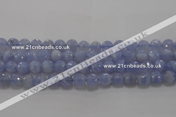 CAG5998 15.5 inches 10mm faceted round blue lace agate beads