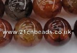 CAG6051 15.5 inches 20mm round dragon veins agate beads