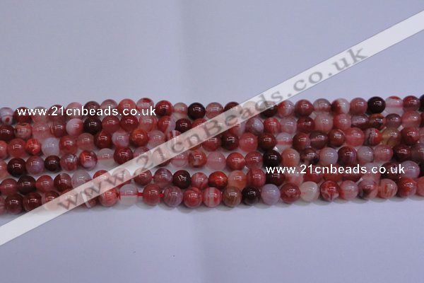 CAG6111 15.5 inches 6mm round south red agate gemstone beads