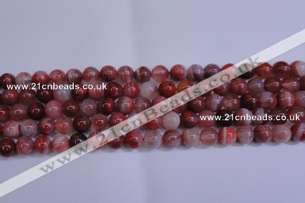 CAG6112 15.5 inches 8mm round south red agate gemstone beads