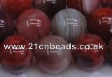 CAG6114 15.5 inches 12mm round south red agate gemstone beads