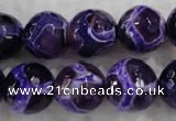 CAG6145 15 inches 10mm faceted round tibetan agate gemstone beads