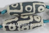 CAG6215 15 inches 15*40mm rice tibetan agate gemstone beads