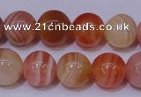 CAG6342 15 inches 8mm round red botswana agate beads wholesale