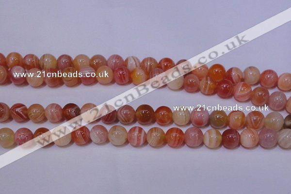 CAG6342 15 inches 8mm round red botswana agate beads wholesale