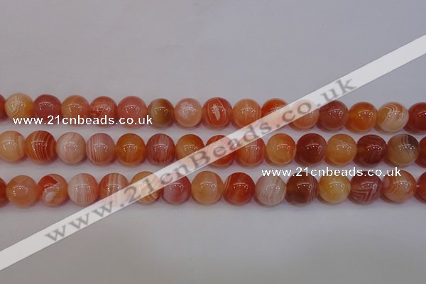 CAG6343 15 inches 10mm round red botswana agate beads wholesale