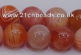 CAG6344 15 inches 12mm round red botswana agate beads wholesale