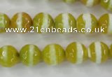 CAG6355 15 inches 10mm faceted round tibetan agate gemstone beads