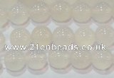 CAG6502 15.5 inches 8mm round Brazilian white agate beads