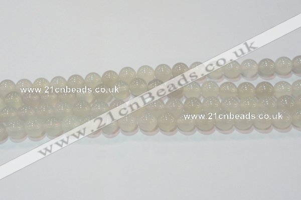 CAG6503 15.5 inches 10mm round Brazilian white agate beads