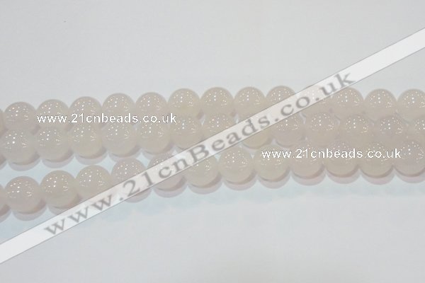 CAG6506 15.5 inches 16mm round Brazilian white agate beads