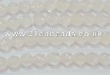 CAG6510 15.5 inches 4mm faceted round Brazilian white agate beads