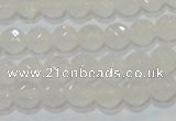 CAG6511 15.5 inches 6mm faceted round Brazilian white agate beads