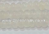 CAG6520 15.5 inches 4*6mm rondelle Brazilian white agate beads