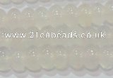 CAG6521 15.5 inches 5*8mm rondelle Brazilian white agate beads